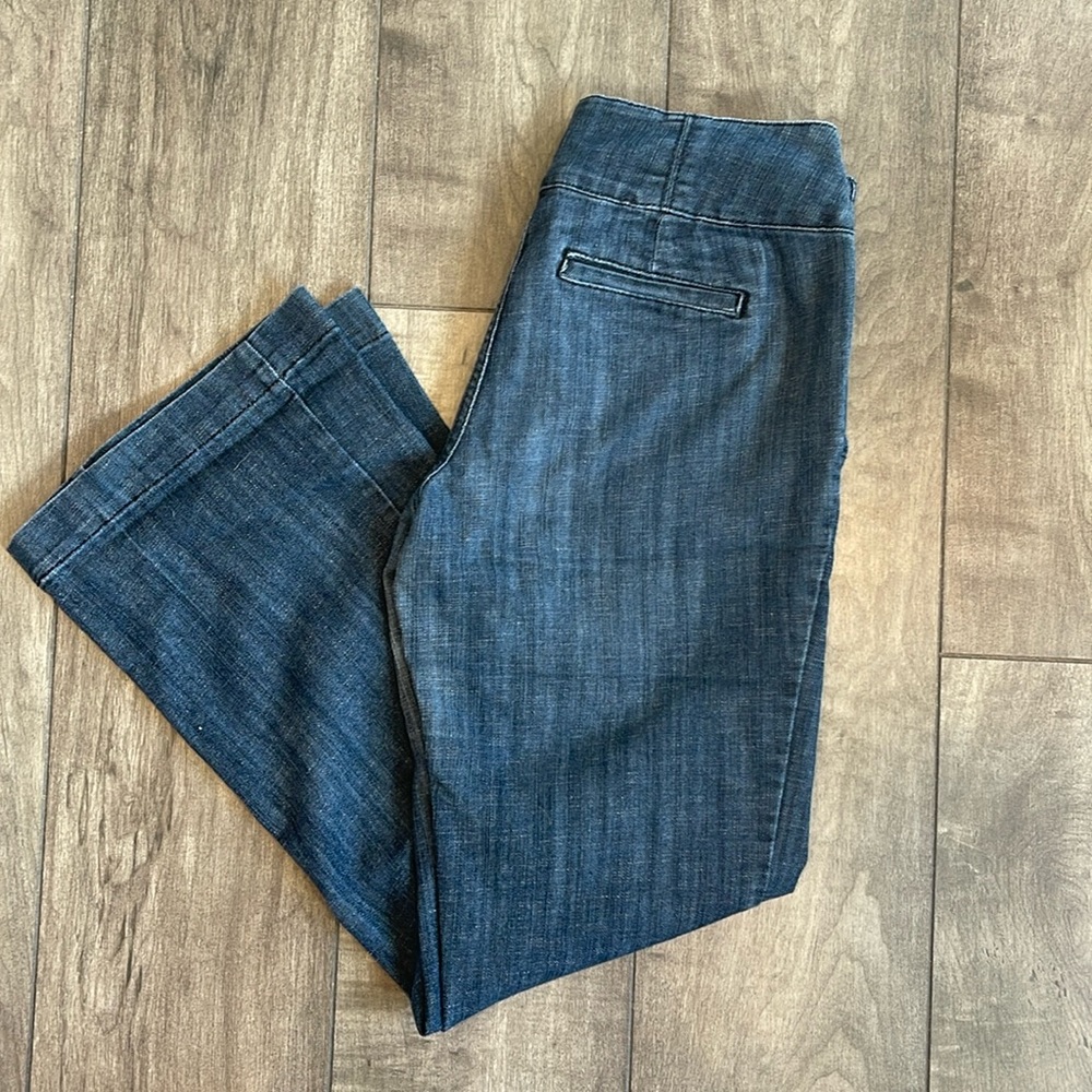 Good condition dark wash flares